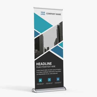 Deluxe Retractable Banner 33"x81"